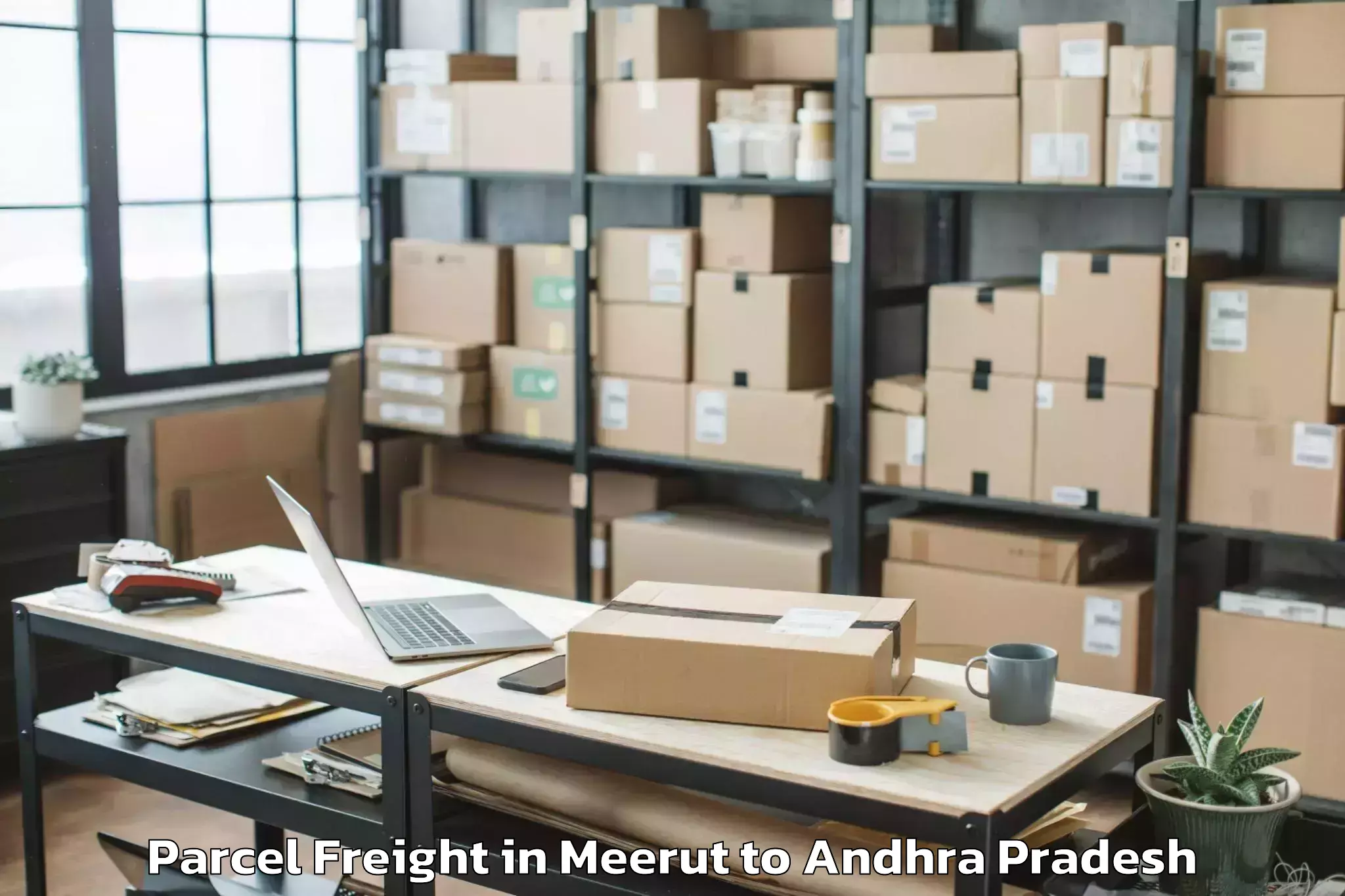 Quality Meerut to Vijayawada Airport Vga Parcel Freight